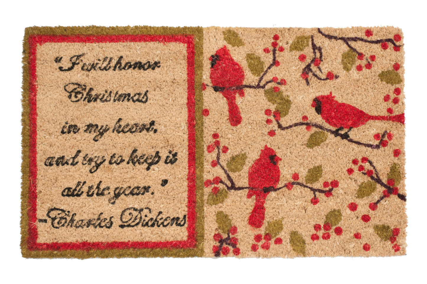 G622 Charles Dickens Christmas Door Mat