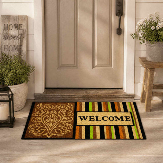 Welcome Multicolored Door Mat – Colorful Decorative Entry Mat