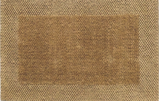 G220/84 Beige Bordered Jute Rug