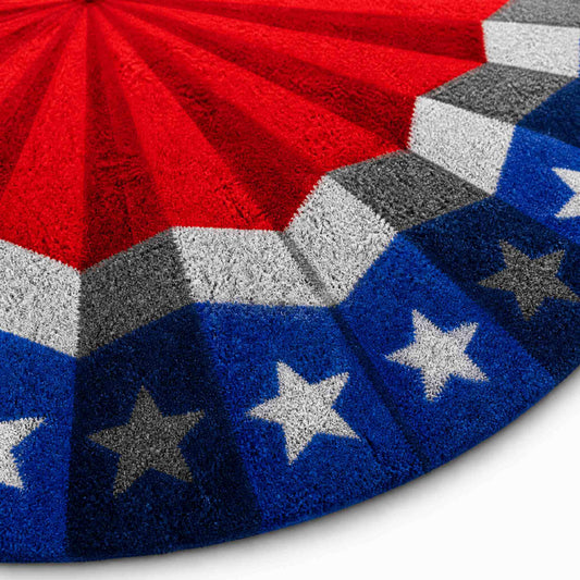 Americana Bunting Door Mat – Patriotic Outdoor Coir Non-Slip Entry Mat