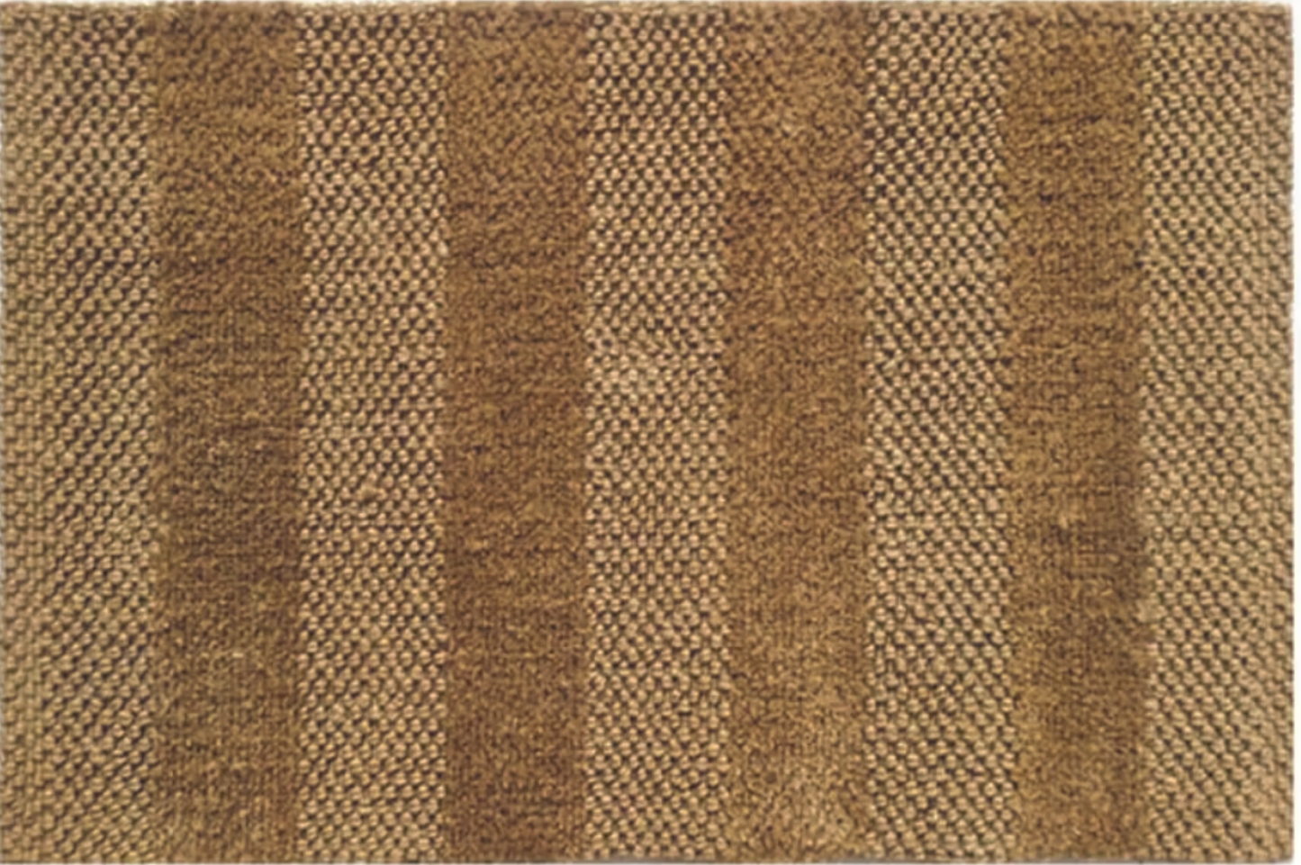 Textured brown rug with a woven pattern