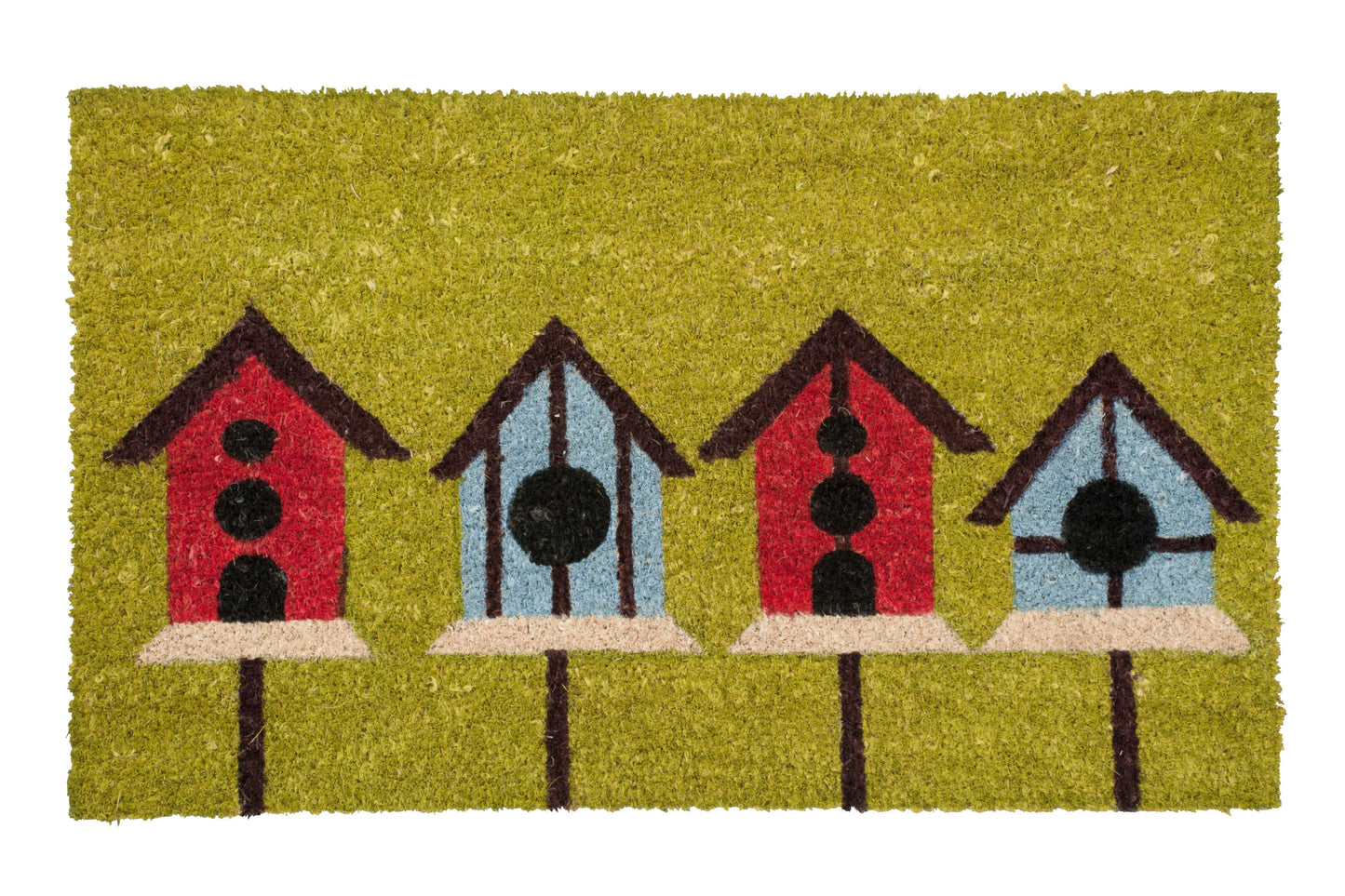 Birdhouse coir door mat outdoor welcome front door entryway rug farmhouse style