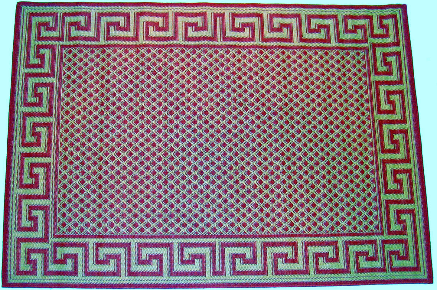 Greek key reversible outdoor rug weather resistant indoor outdoor patio deck rug