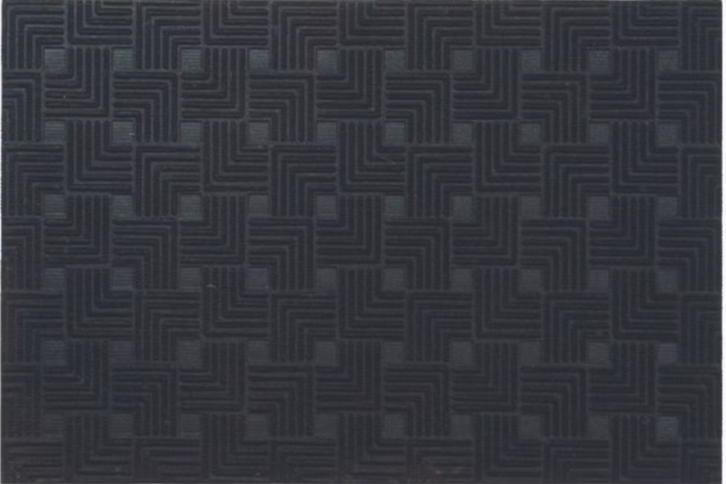 Grey black geometric Aqua Loc mat water and dirt trapping non slip indoor entryway floor mat