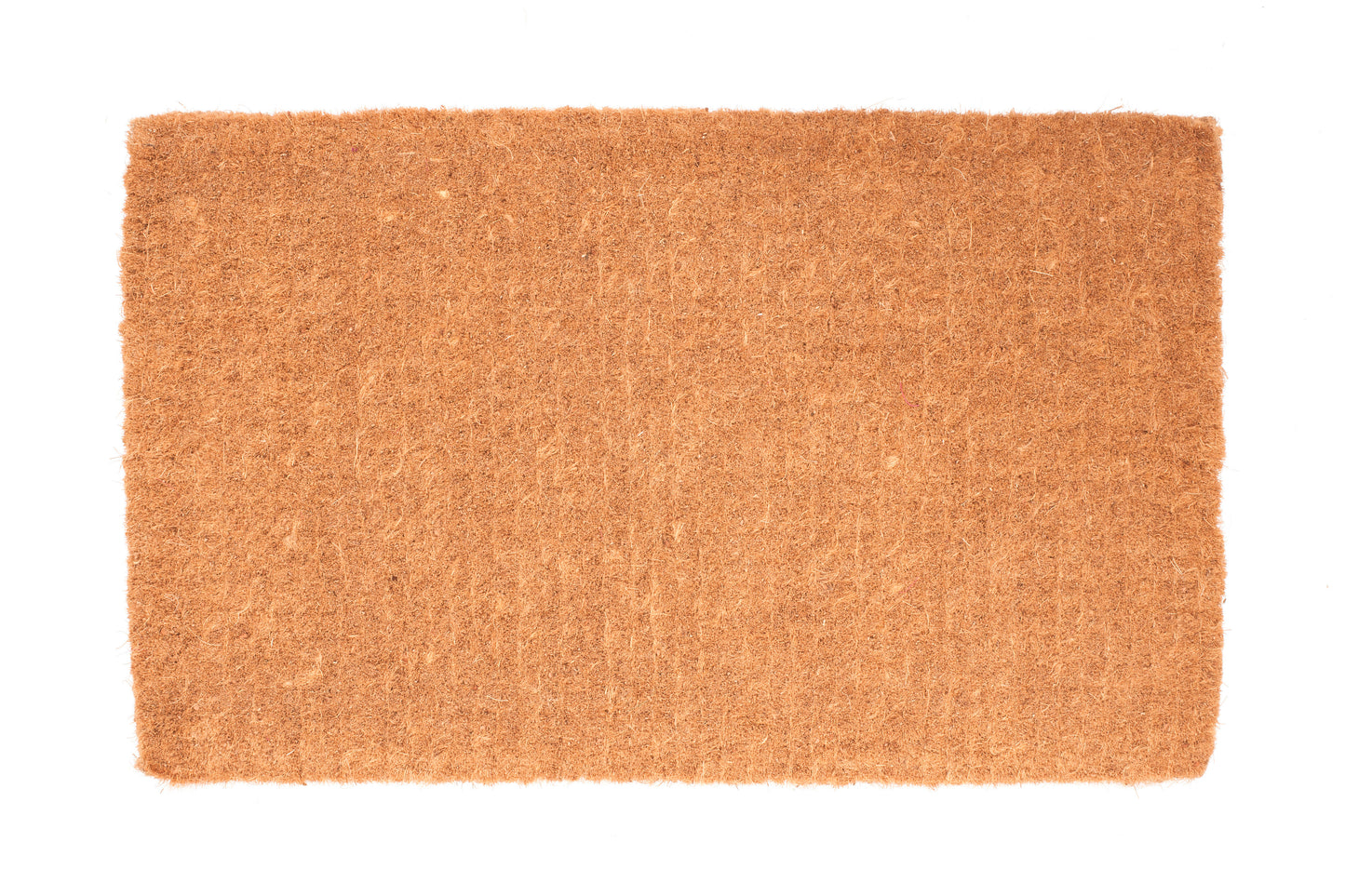 Brown doormat on a white background