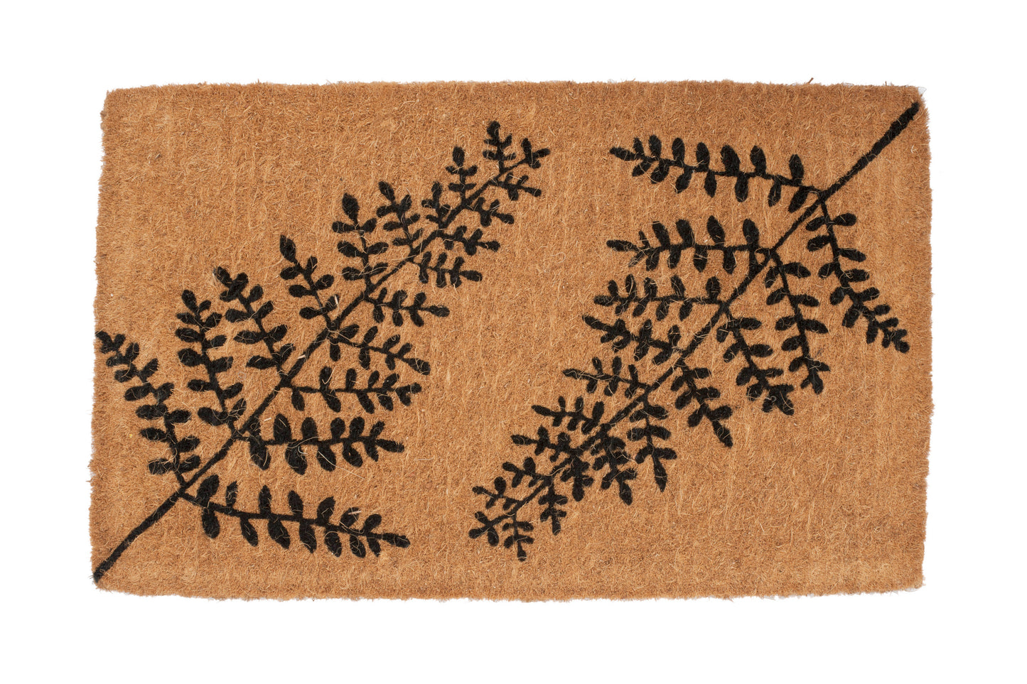 imperial fern coir door mat botanical outdoor front door entryway rug with natural coconut fiber