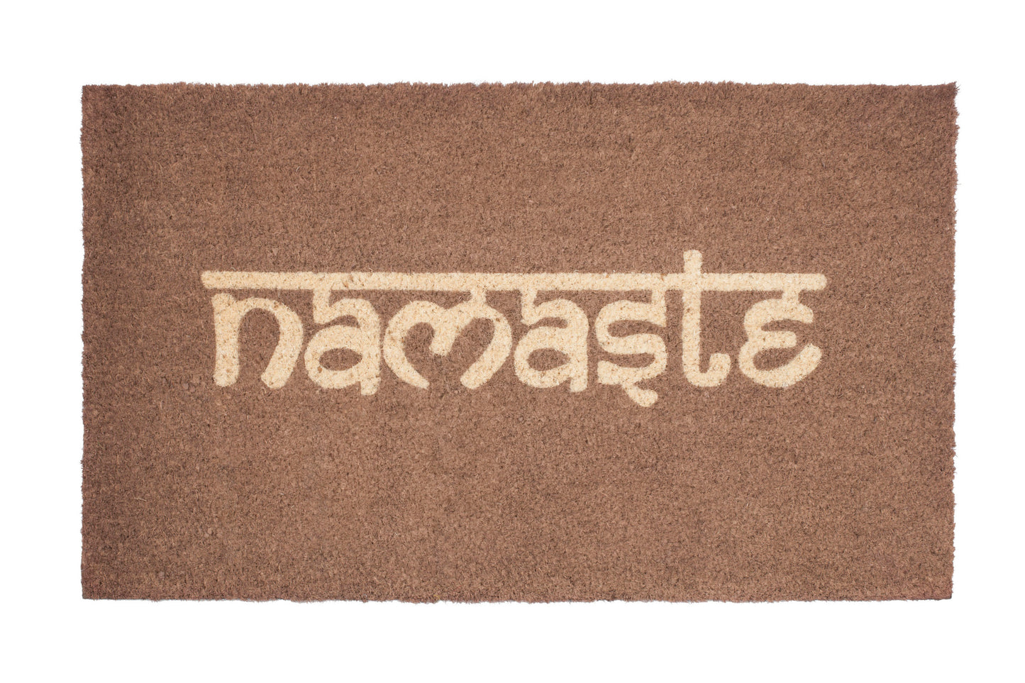 namaste coir door mat yoga welcome outdoor front door entryway rug natural coconut fiber