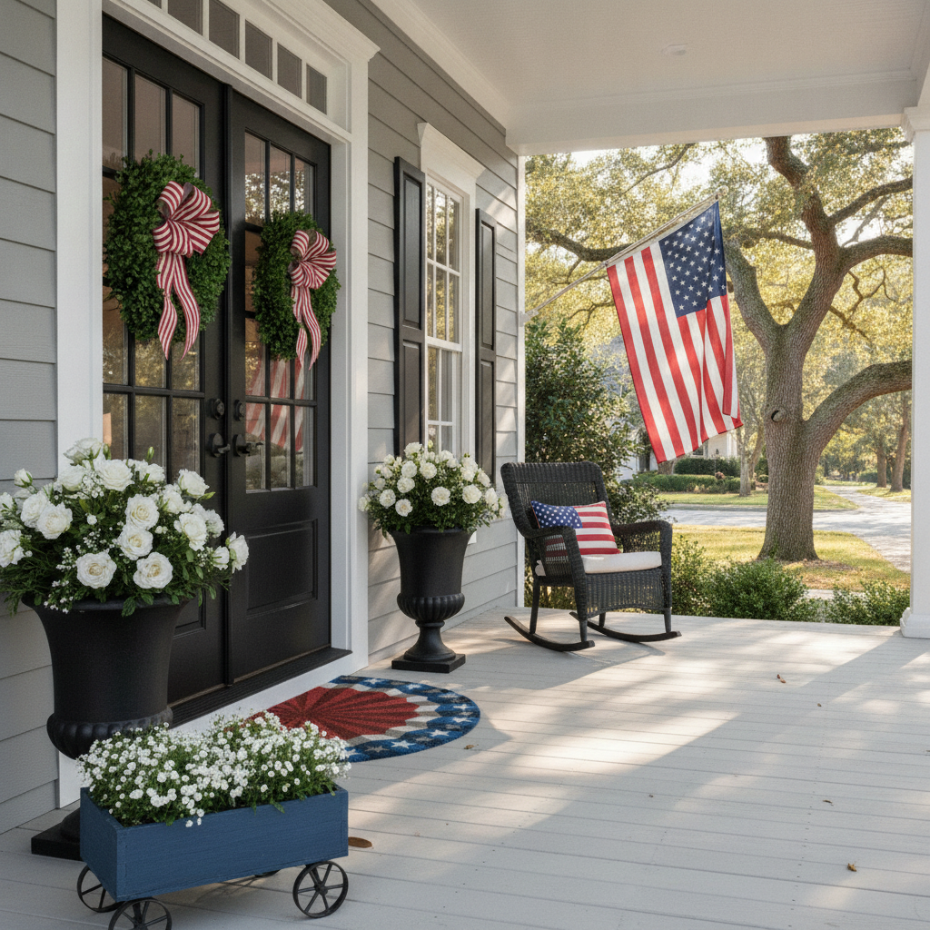 250 Years of Freedom Starts at Your Front Door: Celebrate America's Birthday With an American Bunting Doormat