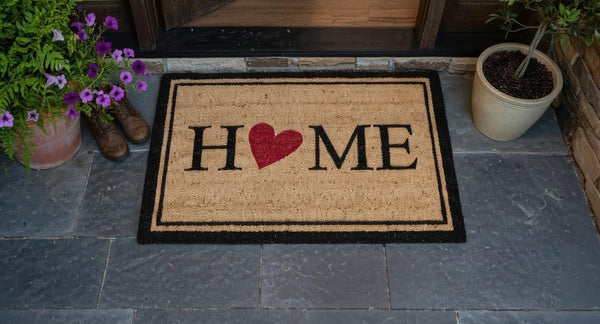 Outdoor Coir Doormat with Home printed 