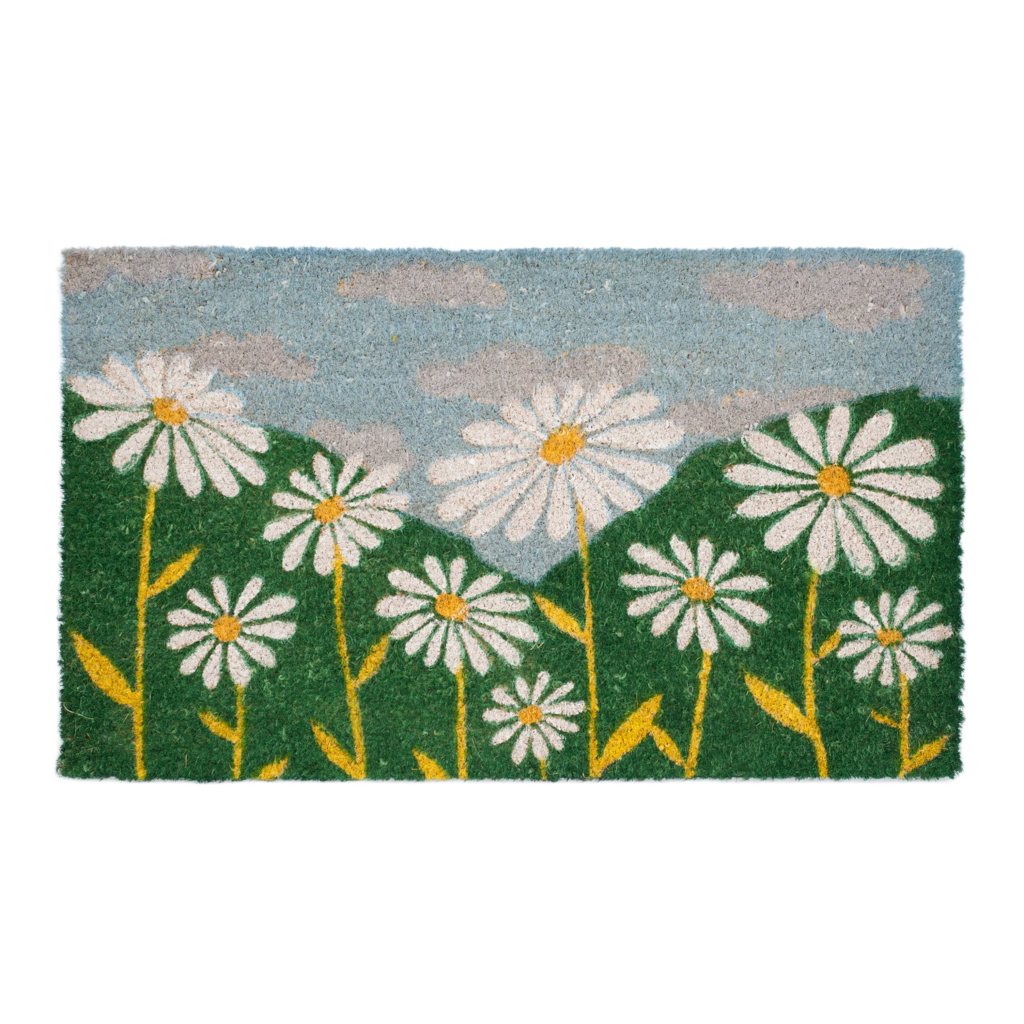 Daisy Sunflower Door Mat – Floral Indoor Outdoor Welcome Mat