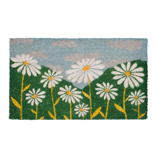 Daisy Sunflower Door Mat – Floral Indoor Outdoor Welcome Mat