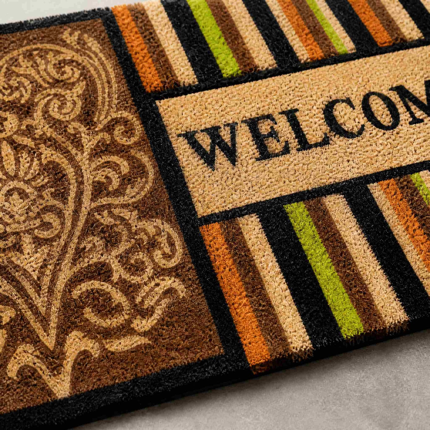 Welcome Multicolored Door Mat – Colorful Decorative Entry Mat