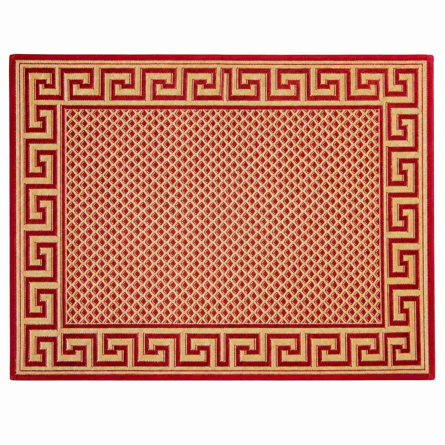Greek Key Reversible Outdoor Rug – Weather-Resistant Indoor Outdoor Patio Rug