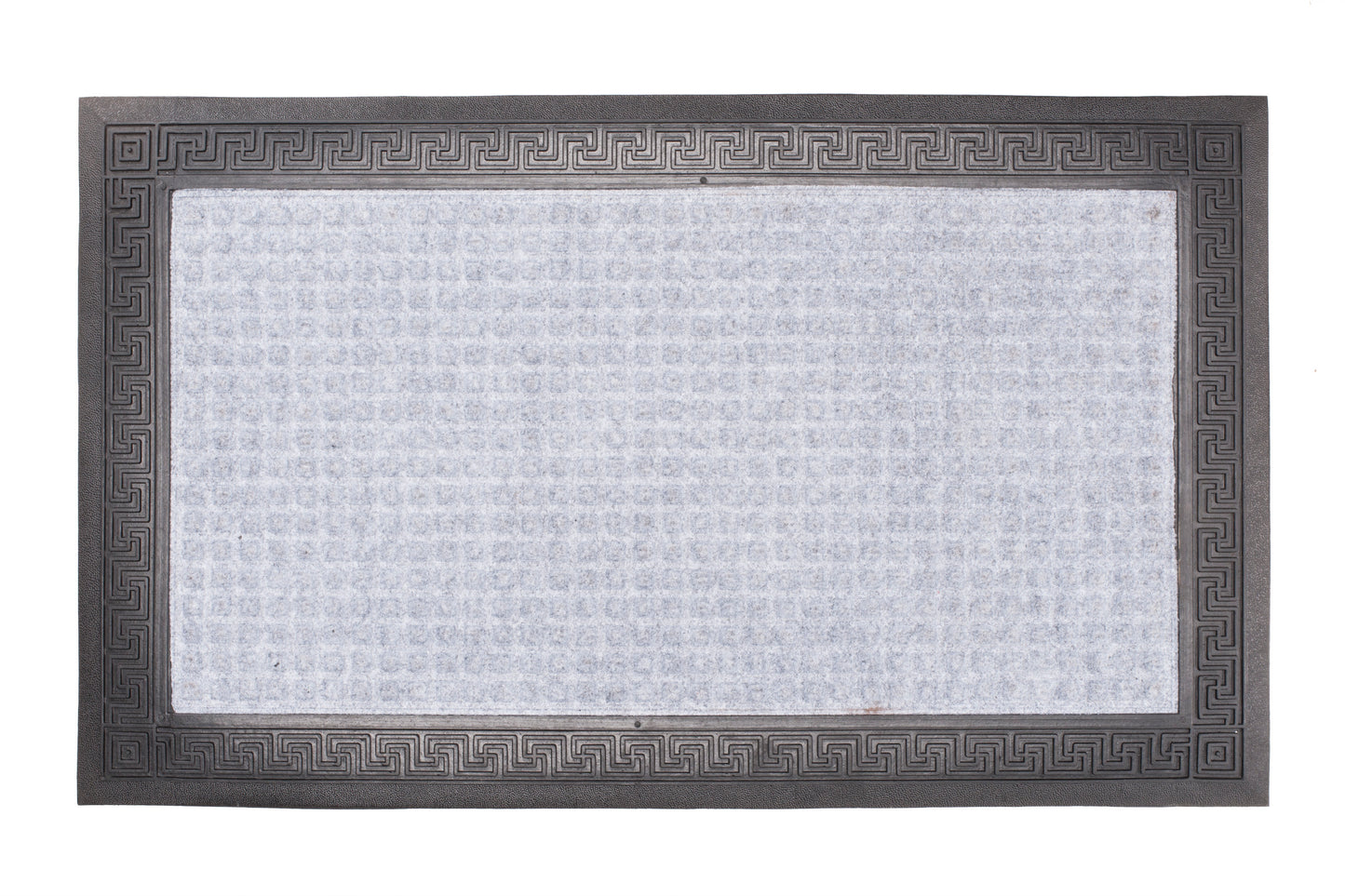 blue aqua hog doormat with ridged water trapping surface