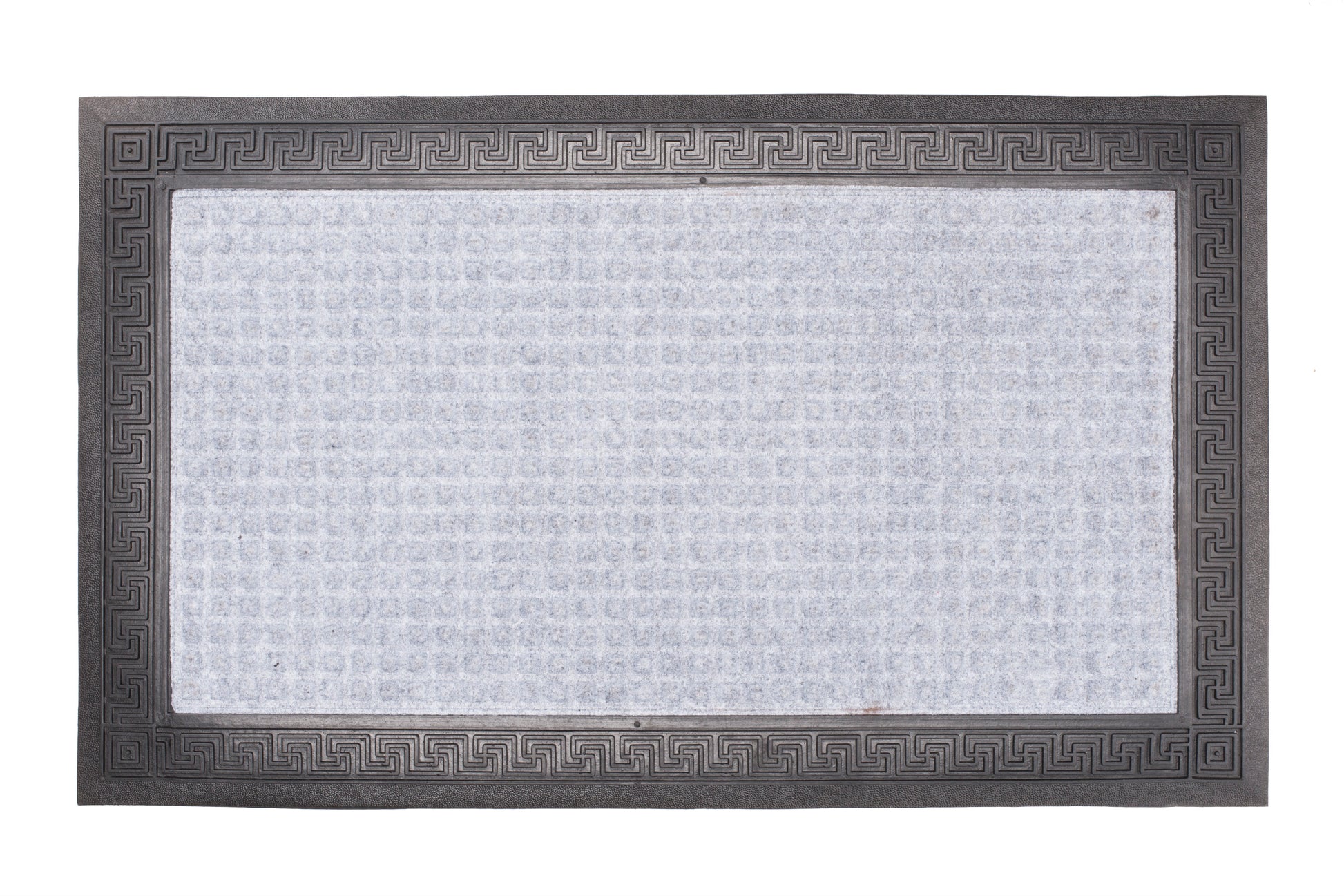 blue aqua hog doormat with ridged water trapping surface