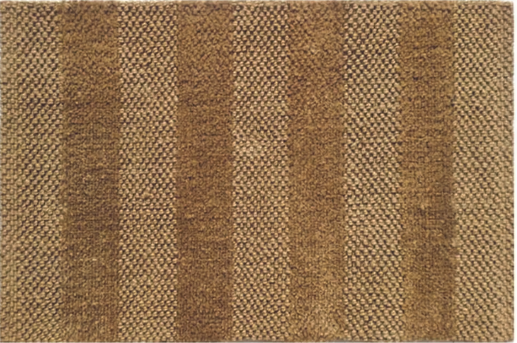Textured brown rug with a woven pattern
