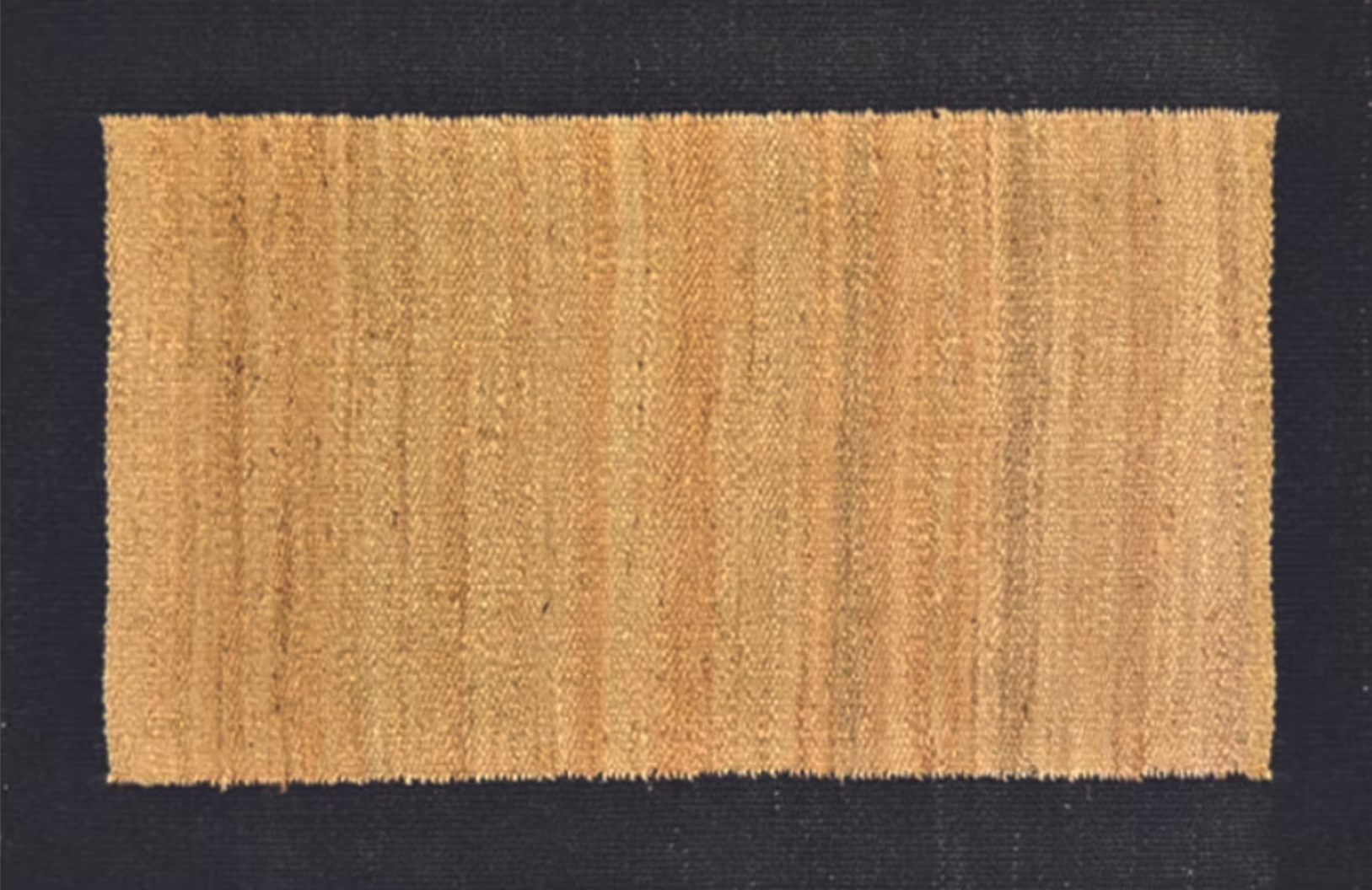 beige jute rug with black border woven design