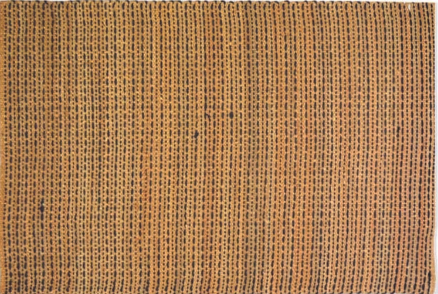 Textured brown rug with a woven pattern