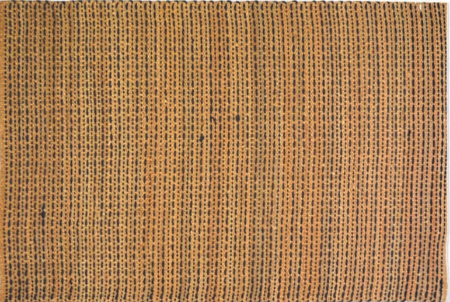 Textured brown rug with a woven pattern