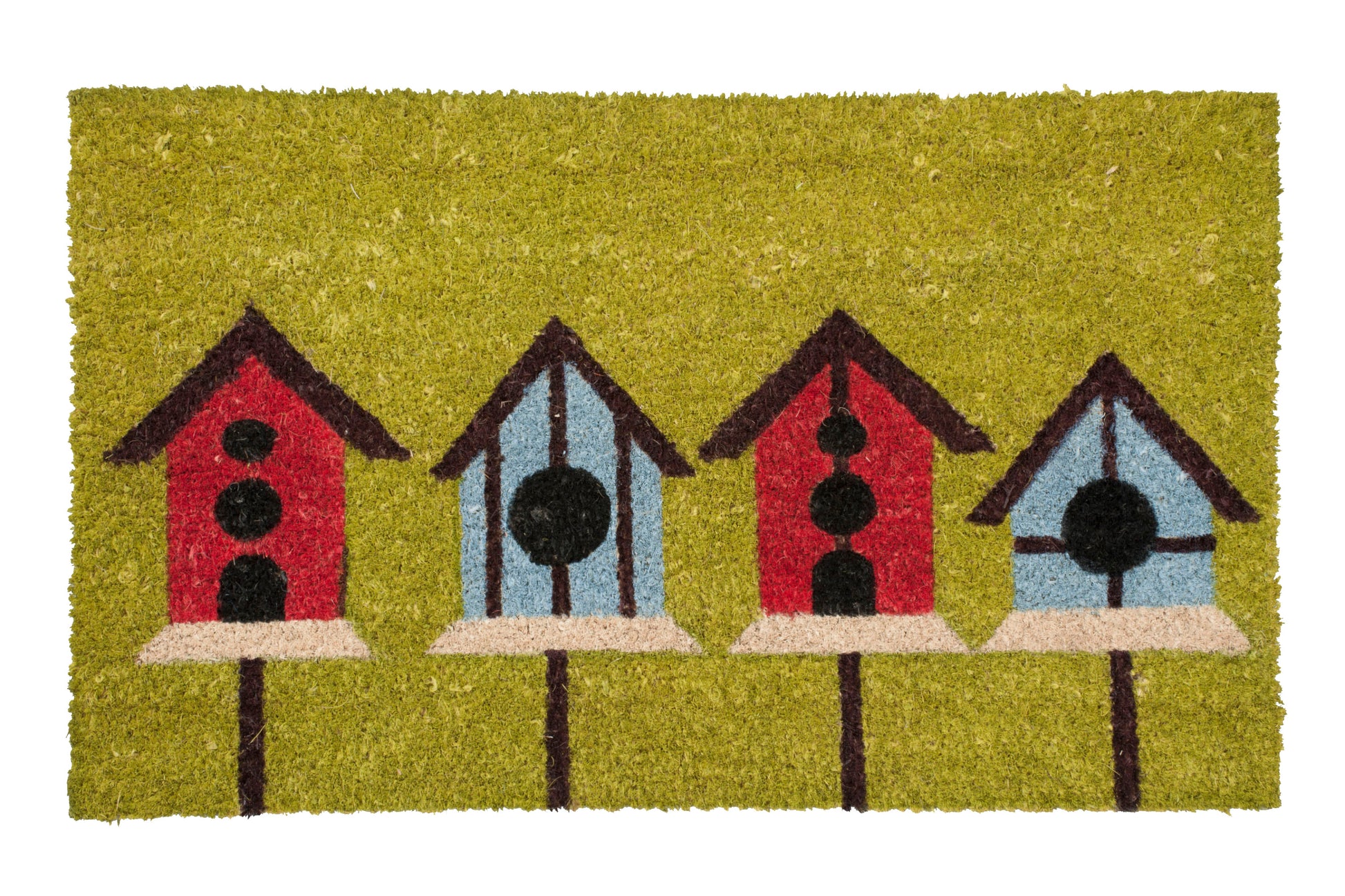 Birdhouse coir door mat outdoor welcome front door entryway rug farmhouse style