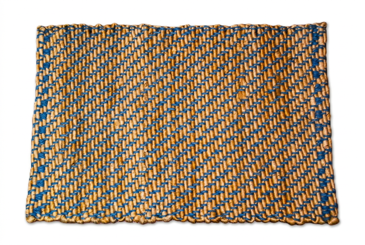 Enhanced Blue Stripe rug