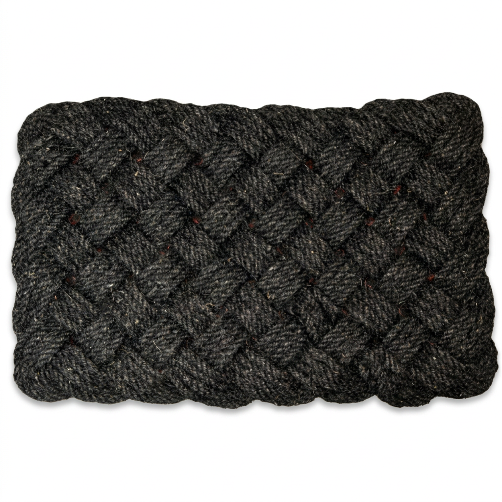 Enhanced charcoal knot doormat product photo