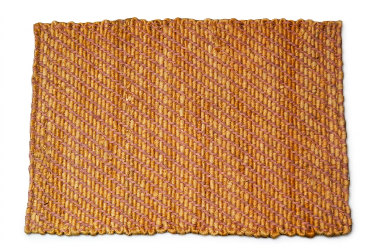 Enhanced Coral Stripe rug