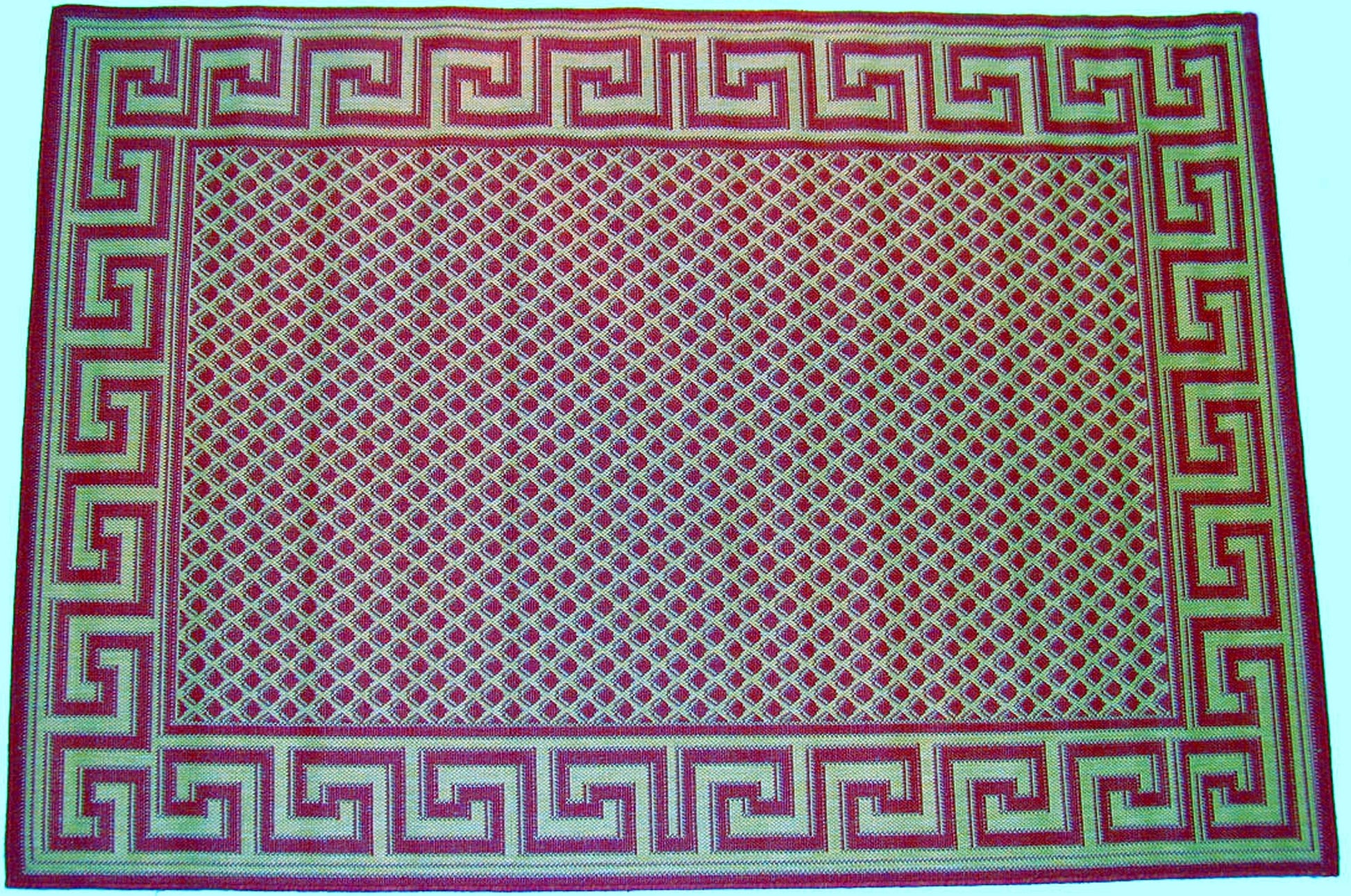 Greek key reversible outdoor rug weather resistant indoor outdoor patio deck rug