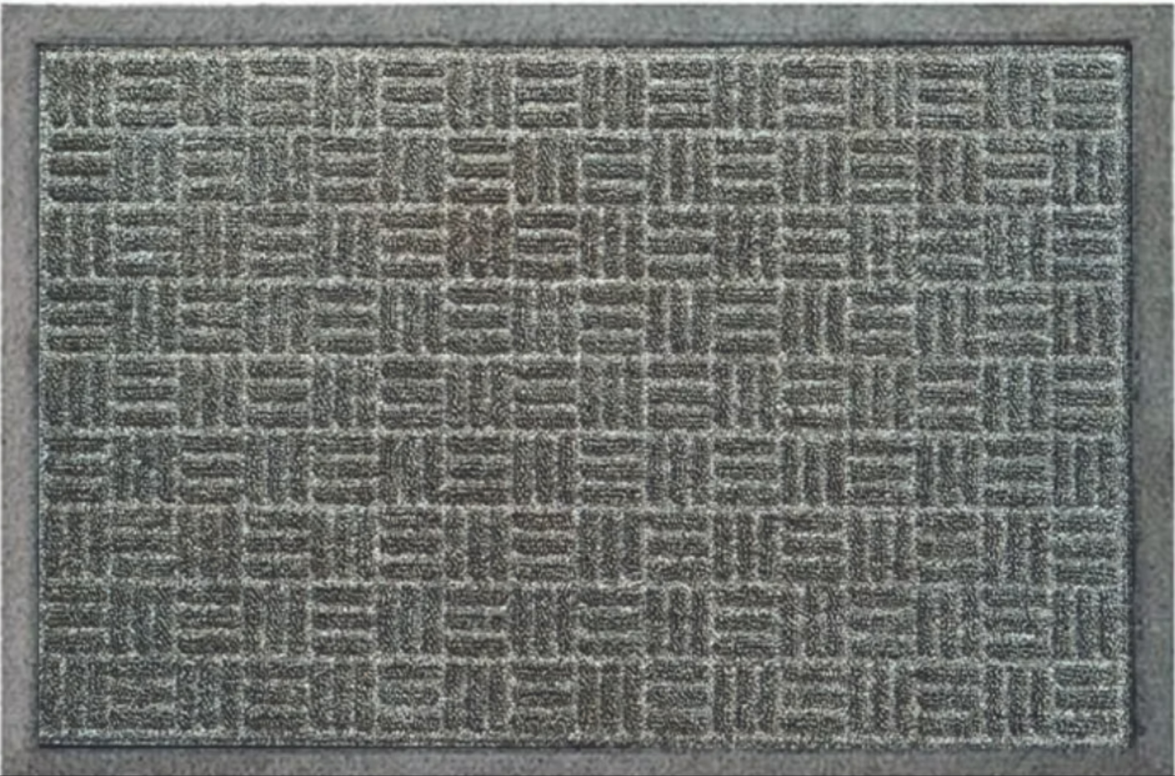 Grey small hatching Aqua Loc mat water and dirt trapping non slip indoor entryway floor mat
