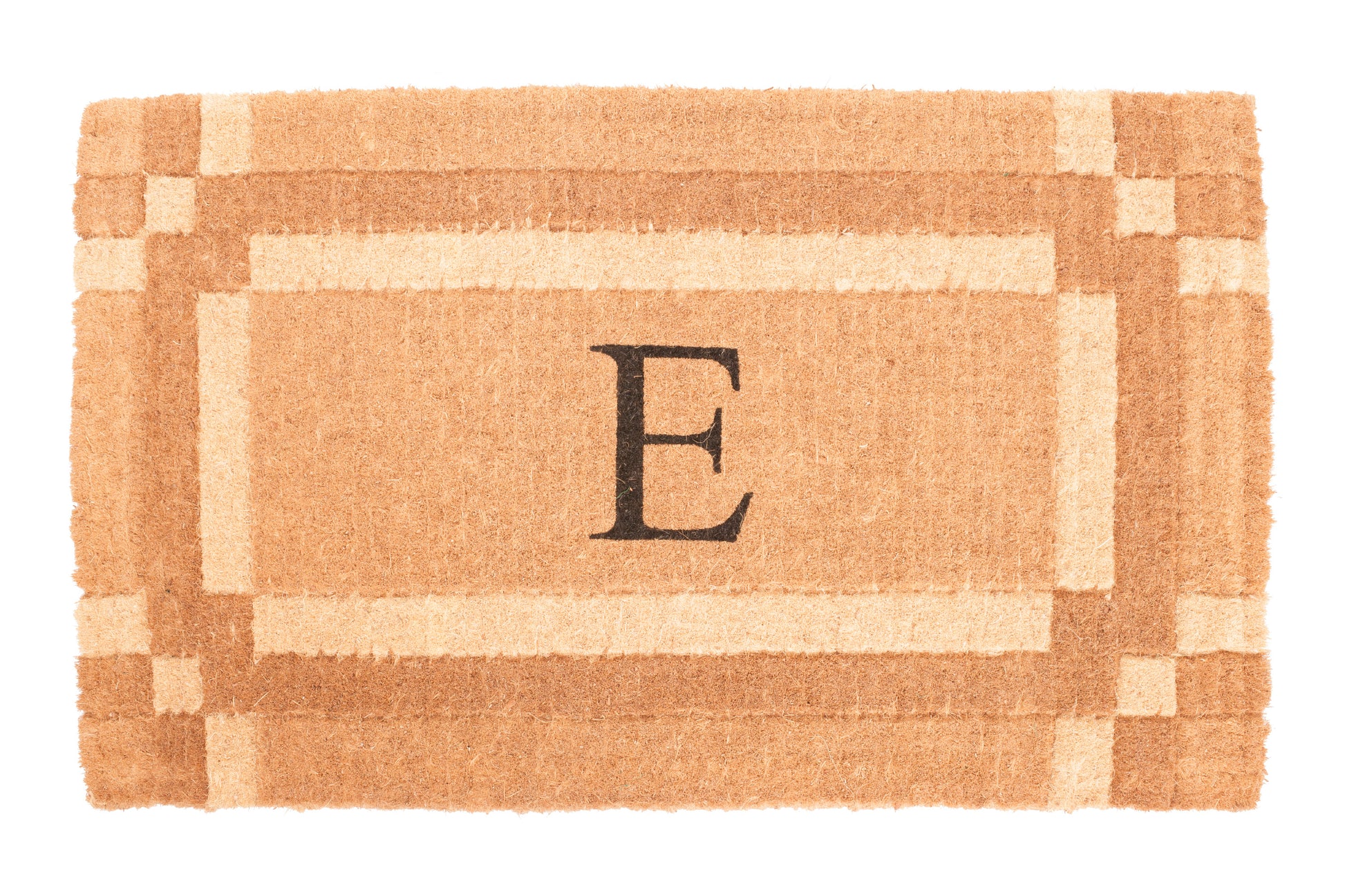 brown door mat imperial woven border classic design