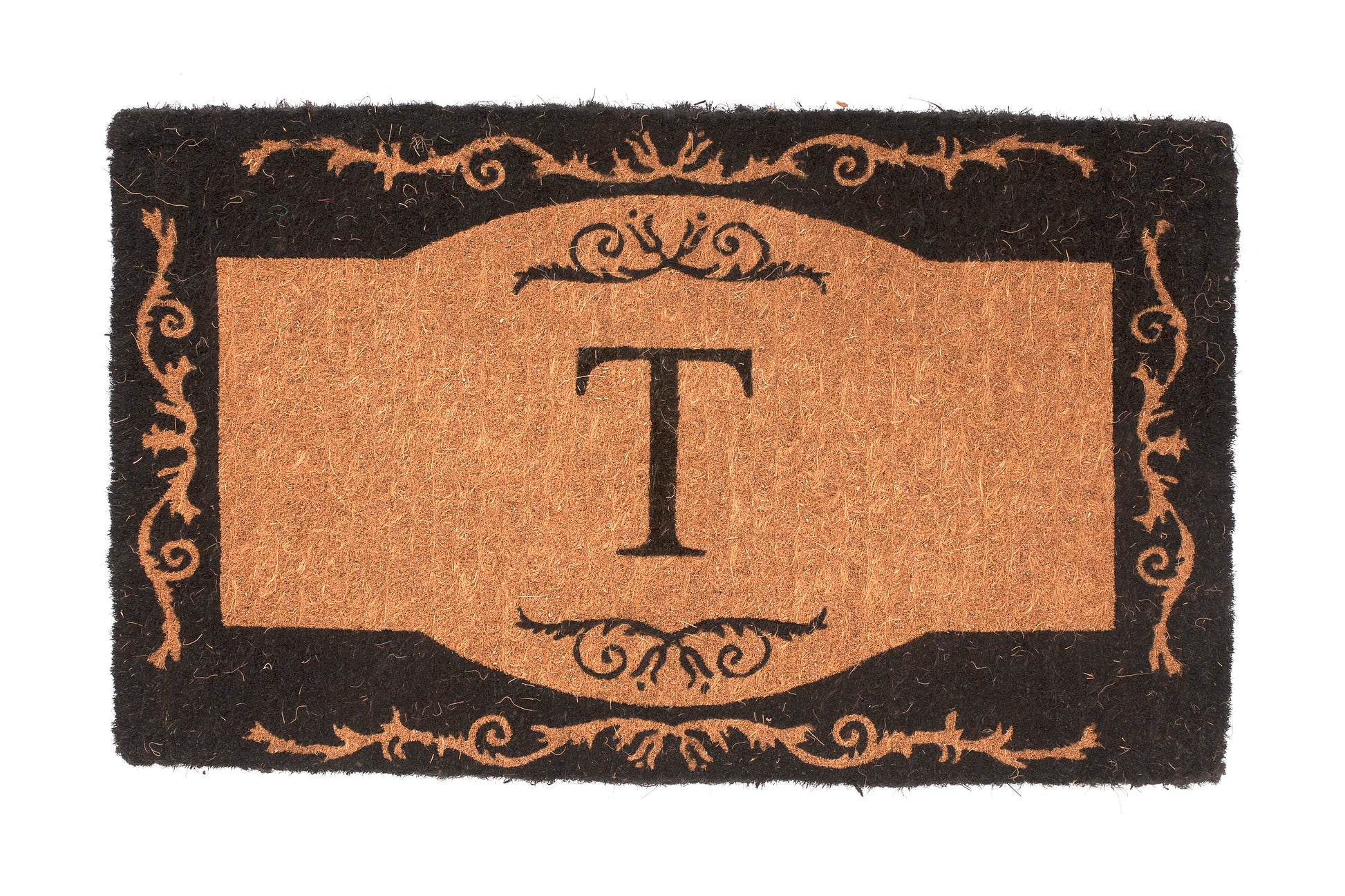 imperial shalimar personalized coir door mat custom outdoor front door entryway rug with monogram design