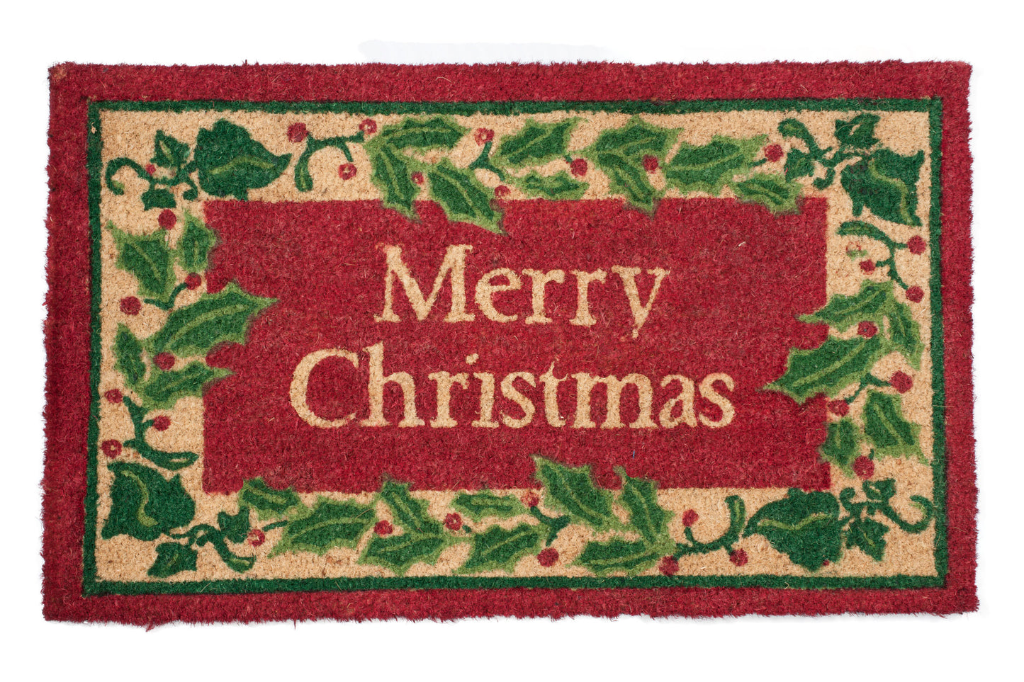 Merry Christmas door mat festive holiday welcome mat for indoor outdoor entryway