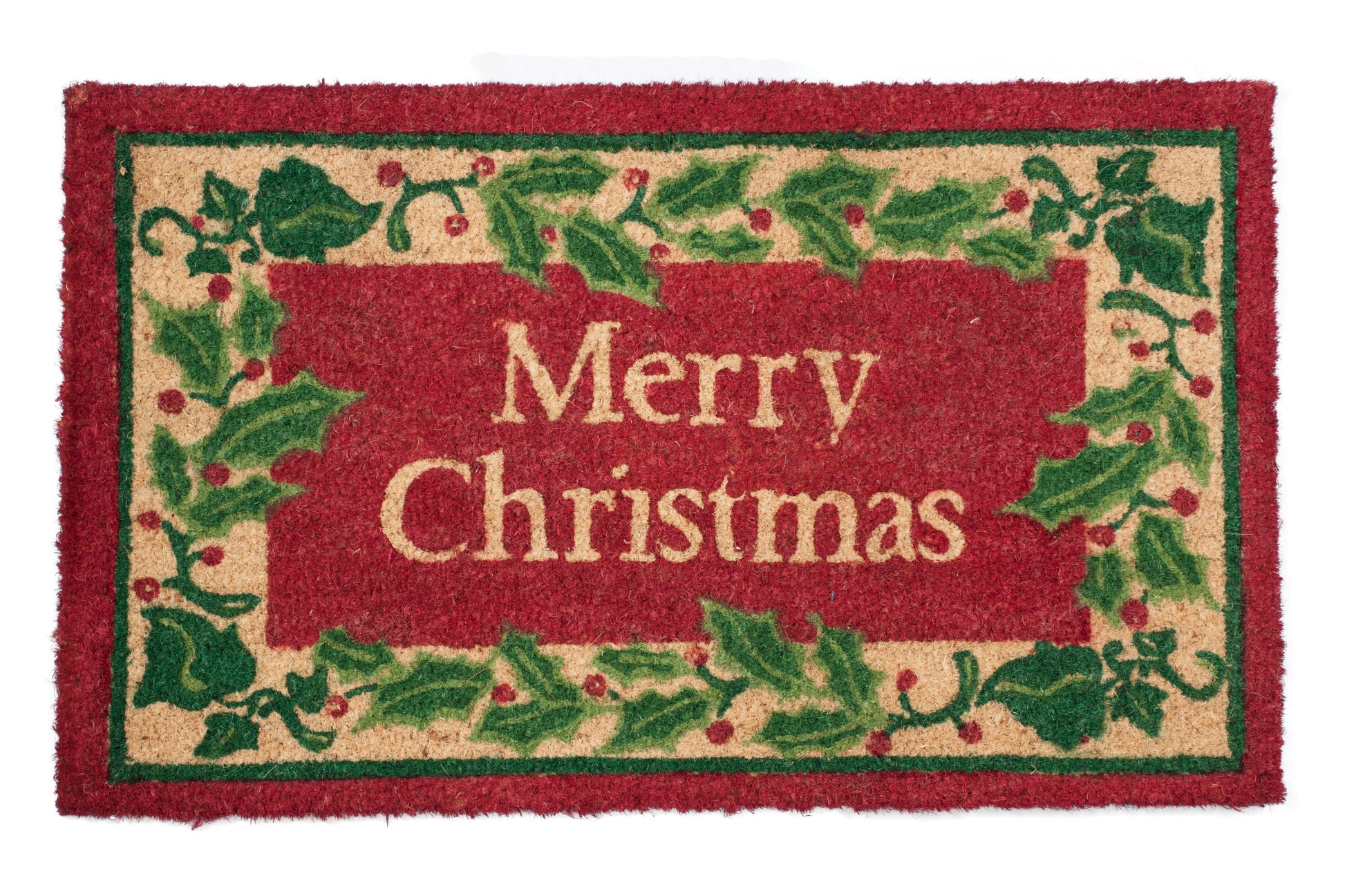 Merry Christmas door mat festive holiday welcome mat for indoor outdoor entryway