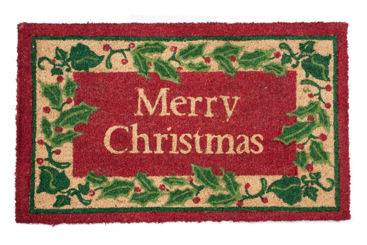 Merry Christmas door mat festive holiday welcome mat for indoor outdoor entryway