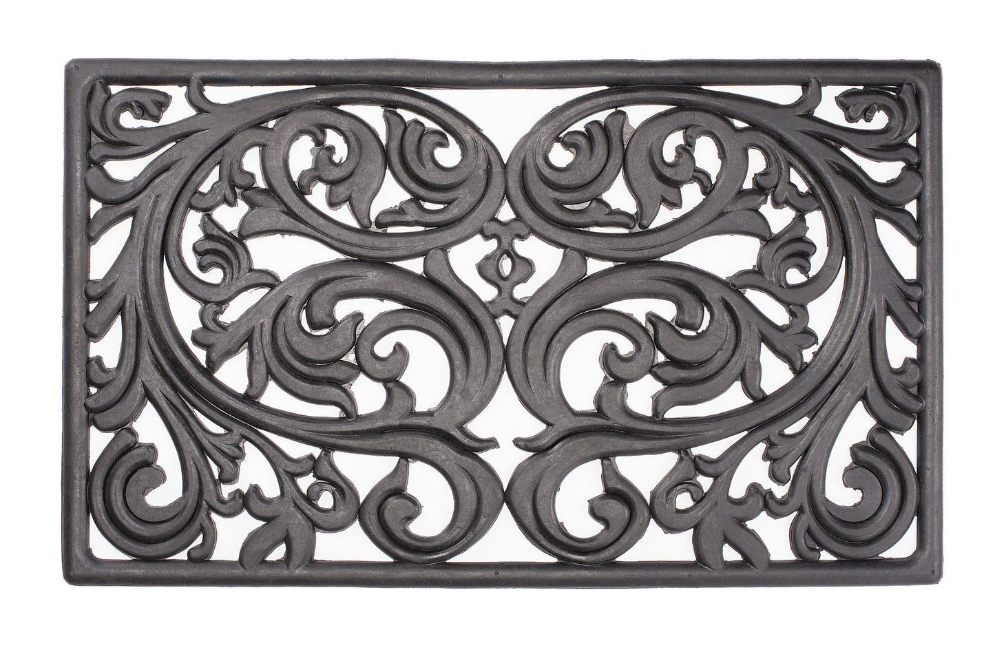 Outdoor rubber doormat heavy duty non slip all weather entry mat for front door