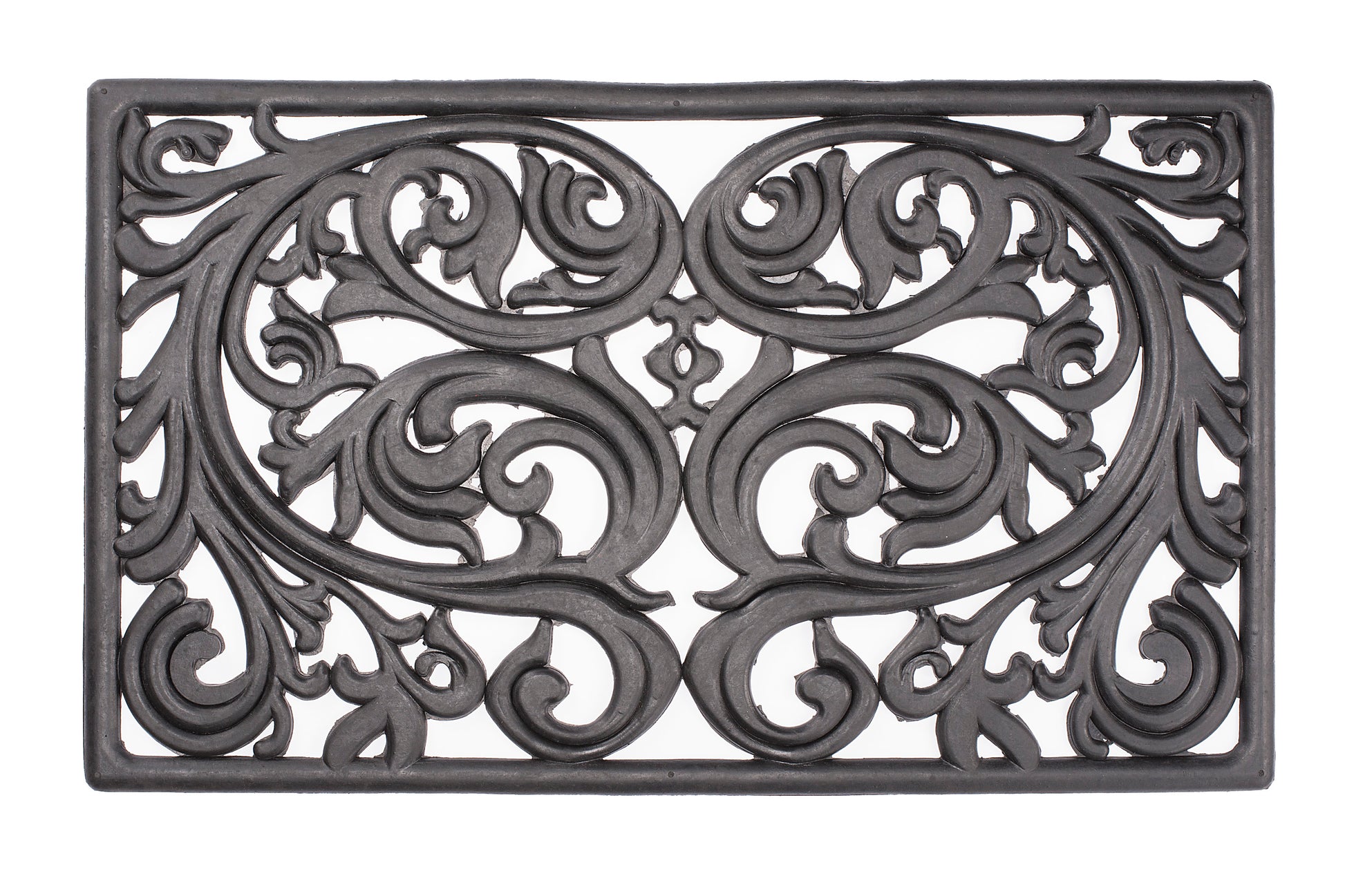 Outdoor rubber doormat heavy duty non slip all weather entry mat for front door