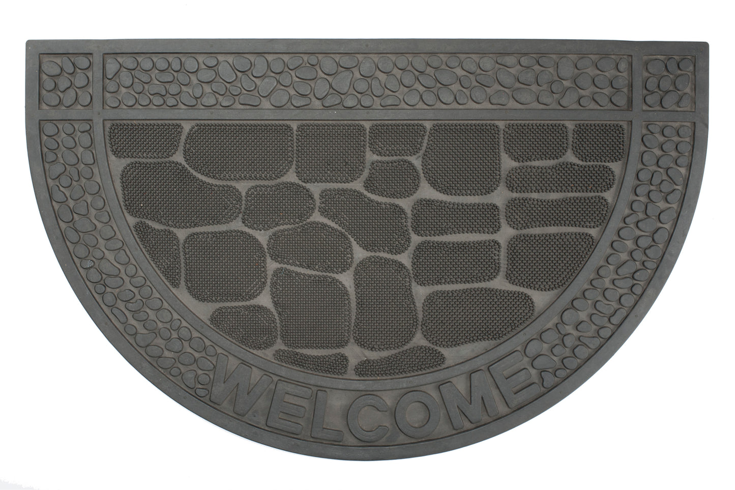 semicircle rubber grip door mat non slip outdoor front door entryway mat durable weather resistant