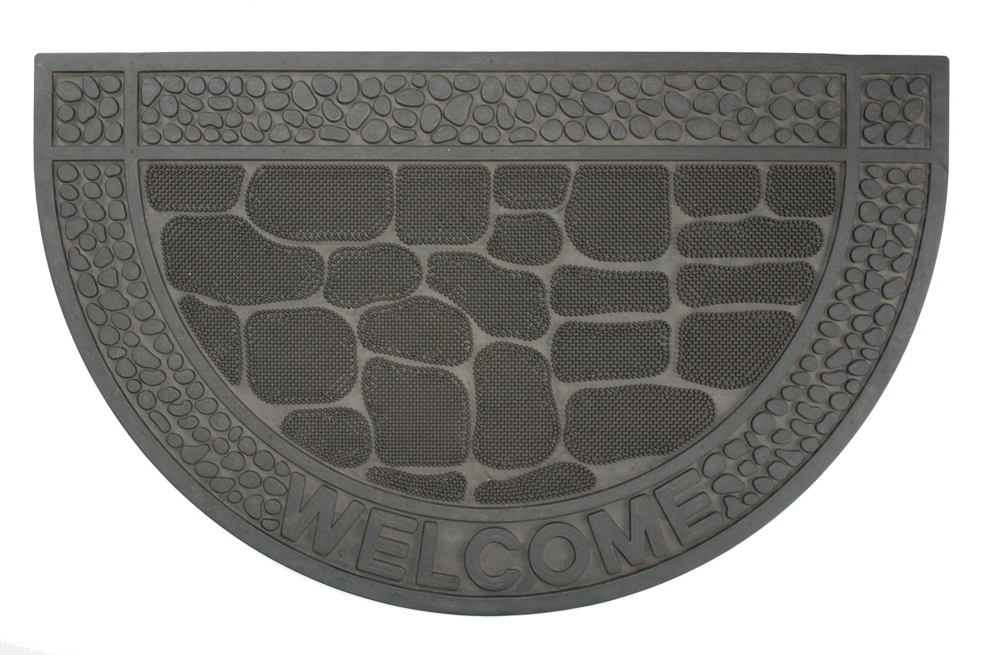 semicircle rubber grip door mat non slip outdoor front door entryway mat durable weather resistant